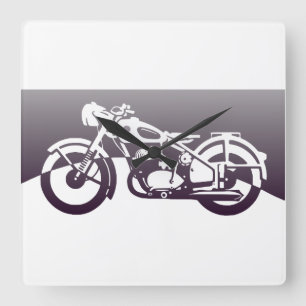 Horloge Carrée Motorcycle