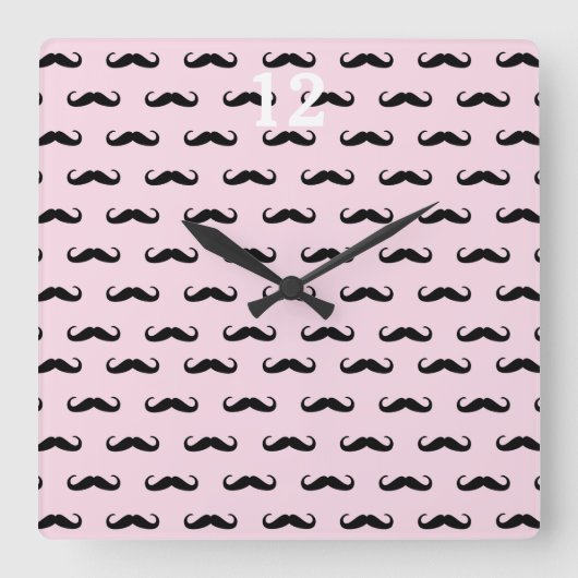 Horloge Carrée Moustache | Quadrate (Recto)
