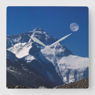 Horloge Carrée Mt. Everest Tibet, Chine