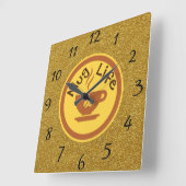 Horloge Carrée Mug Life Wall Clock (Angle)
