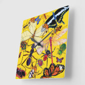 Horloge Carrée 'Munchies' (Angle)