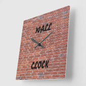 Horloge Carrée Mur Clock de brique ' (Angle)