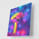 Horloge Carrée Mushroom (psychologie) (Angle)