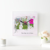 Horloge Carrée Music Cosmos Garden (Maison)