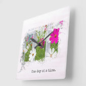 Horloge Carrée Music Cosmos Garden (Angle)