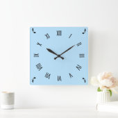 Horloge Carrée Music Notes Corners Roman Numeral (Maison)