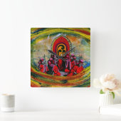 Horloge Carrée Musicien japonais (Maison)