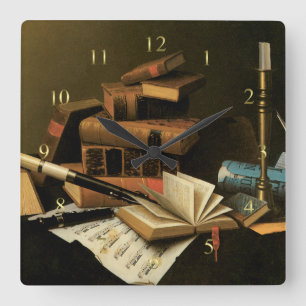 Horloge Carrée Musique et littérature