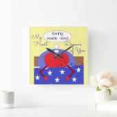 Horloge Carrée My Heart Dreams of You: (Maison)