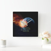 Horloge Carrée "My Words" (Maison)