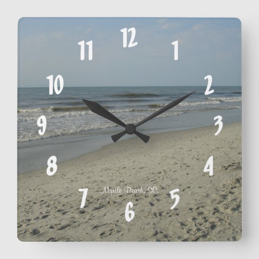 Horloge Carrée Myrtle Beach (Recto)