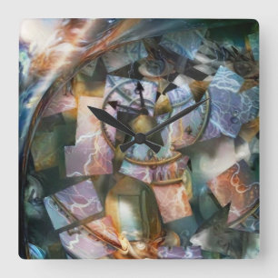 Horloge Carrée Mystère du temps
