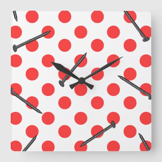 Horloge Carrée nail blesse (Recto)
