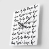 Horloge Carrée Nam Myoho Renge Kyo (Angle)