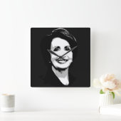 Horloge Carrée Nancy Pelosi Face (Maison)