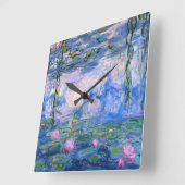 Horloge Carrée Nappes D'Eau (Angle)