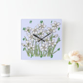 Horloge Carrée Narcisse (Maison)