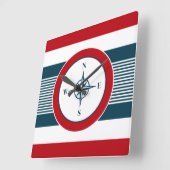 Horloge Carrée Nautical design (Angle)
