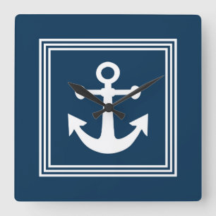 Horloge Carrée Nautical design