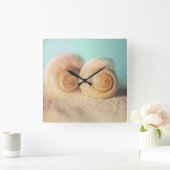 Horloge Carrée Nautilus Shells (Maison)