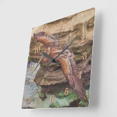 HORLOGE CARRÉE NAVIGATEUR PELICAN COVE (Angle)