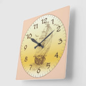 Horloge Carrée Navire à voile (Angle)