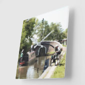 HORLOGE CARRÉE NAVIRES (Angle)