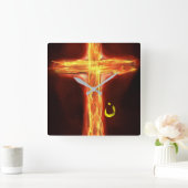 Horloge Carrée "Nazarene" (Maison)