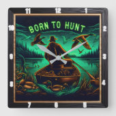 Horloge Carrée Né à Hunt Neon Hunter (Recto)