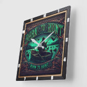 Horloge Carrée Né à la chasse (Angle)