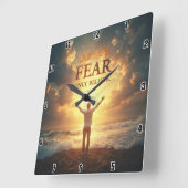 Horloge Carrée Ne craignez pas, croyez seulement Mark 36 (Angle)