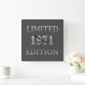 Horloge Carrée Né en 1971 53e anniversaire (Maison)