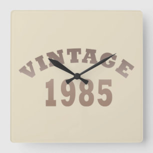 Horloge Carrée Né en 1985 élégant cadeau d'anniversaire moderne v