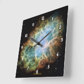 Horloge Carrée Nebula du crabe (Angle)
