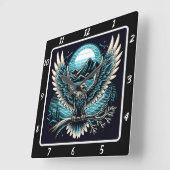 Horloge Carrée Neon Eagle Skyflare (Angle)