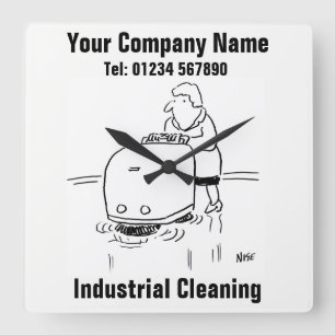 Horloge Carrée Nettoyage industriel