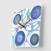 Horloge Carrée Neuro Autisme Aspergers (Angle)