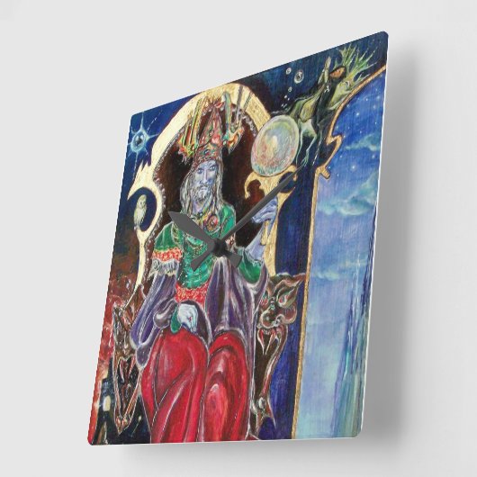 HORLOGE CARRÉE NEUROMANCER (Angle)