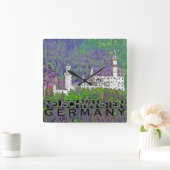 Horloge Carrée Neuschwanstein (Maison)