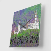 Horloge Carrée Neuschwanstein (Angle)