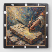 Horloge Carrée New Covenant: Law Inscribed (Recto)