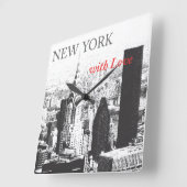 Horloge Carrée New York (Angle)