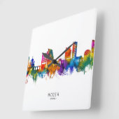 Horloge Carrée Nicosie Chypre Skyline (Angle)