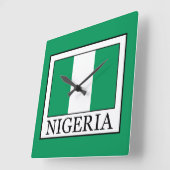 Horloge Carrée Nigéria (Angle)