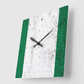 Horloge Carrée Nigéria (Angle)