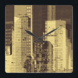 Horloge Carrée Nightline III<br><div class="desc">Décor à la maison</div>