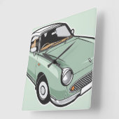 Horloge Carrée Nissan Figaro Emerald Green (Angle)