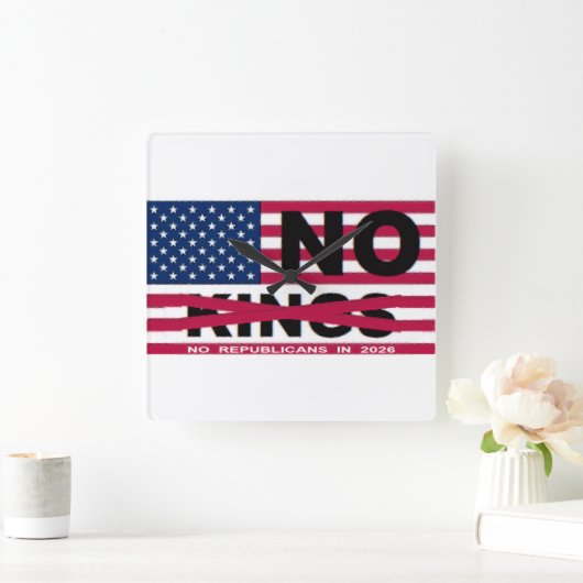 HORLOGE CARRÉE NO KINGS (Maison)