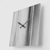 Horloge Carrée Noir blanc gris moderne (Angle)