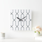 Horloge Carrée Noir et blanc (Maison)